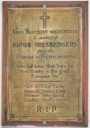 2. Kings Messengers Plaque